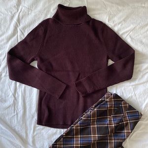 100% Cotton knit turtle neck PetiteS